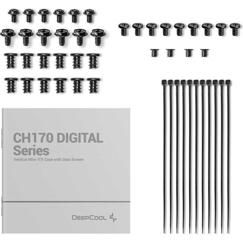 Корпус Deepcool CH170 Digital Black (R-CH170-BKNPI0D-G-1)