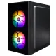 Корпус 1stPlayer X1-BK-3F1-PS-600FK-EU Black 600W