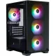 Корпус 1stPlayer X2-M-BK-4F7 Black без БП