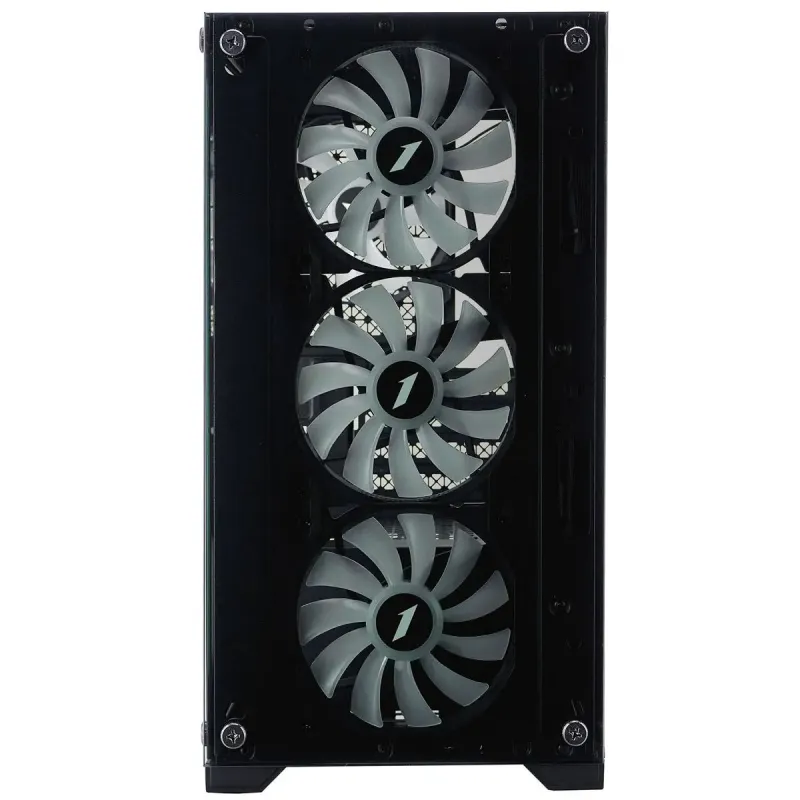 Корпус 1stPlayer X2-M-BK-4F7 Black без БП