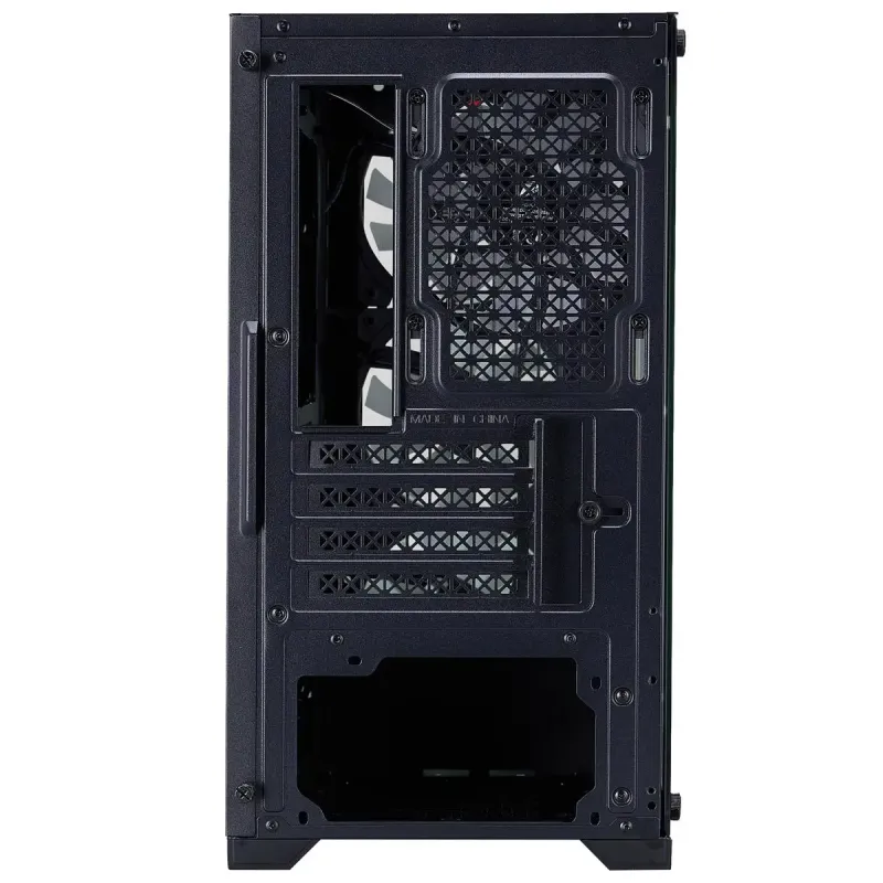 Корпус 1stPlayer X2-M-BK-4F7 Black без БП