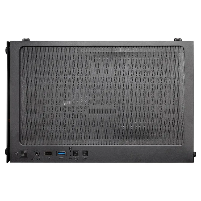 Корпус 1stPlayer X2-M-BK-4F7 Black без БП