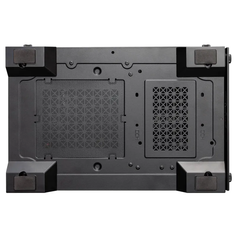 Корпус 1stPlayer X2-M-BK-4F7 Black без БП