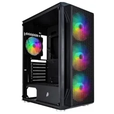 Корпус 1stPlayer X4-4F1 Black 600W