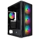Корпус 1stPlayer X4-4F1 Black 600W