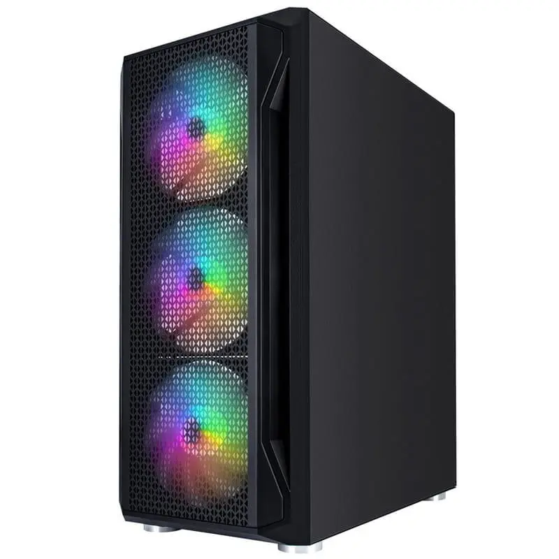 Корпус 1stPlayer X4-4F1 Black 600W