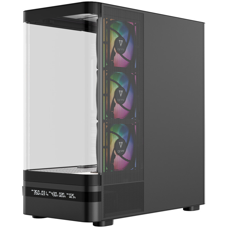 Корпус Modecom VOLCANO AQ200 ARGB MIDI BLACK (MC-A-AQ200-4FA-B)