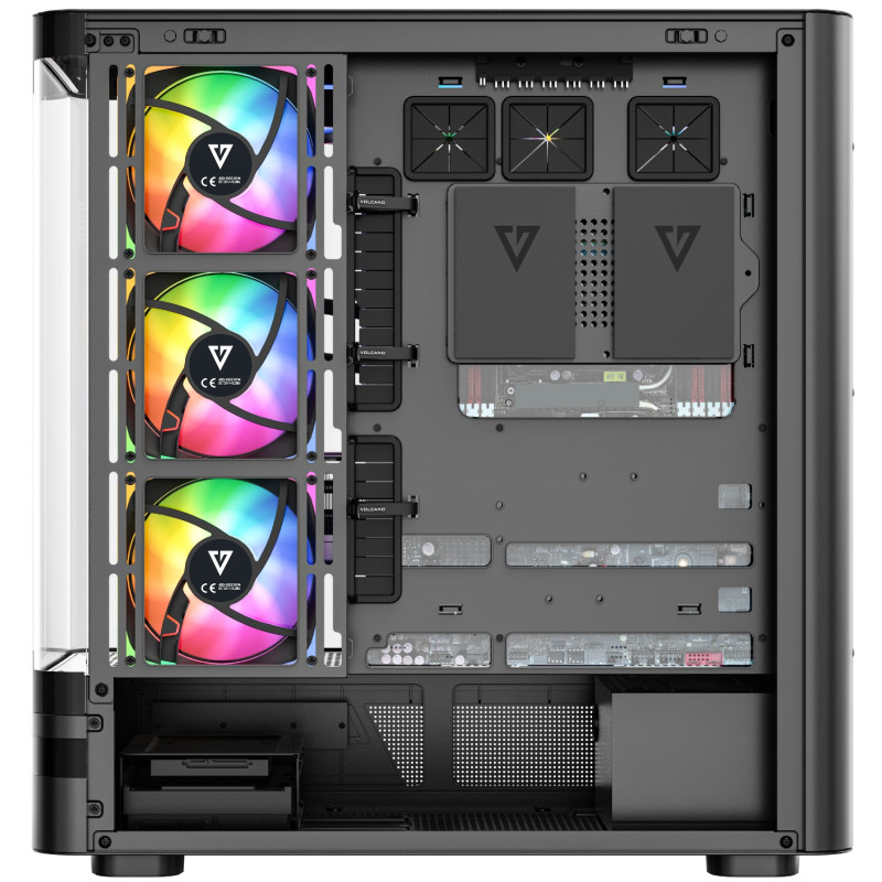 Корпус Modecom VOLCANO AQ200 ARGB MIDI BLACK (MC-A-AQ200-4FA-B)