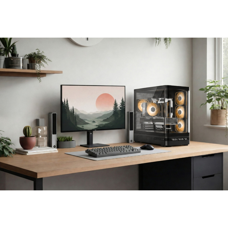 Корпус Modecom VOLCANO AQ200 ARGB MIDI BLACK (MC-A-AQ200-4FA-B)
