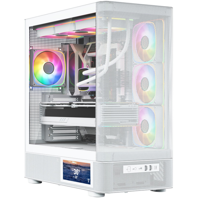 Корпус Modecom VOLCANO AQ400 ARGB MIDI WHITE (MC-A-AQ400-4FA-W)