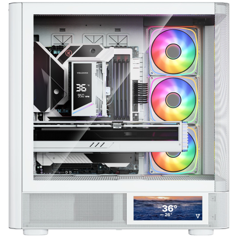 Корпус Modecom VOLCANO AQ400 ARGB MIDI WHITE (MC-A-AQ400-4FA-W)