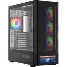 Корпус Modecom VOLCANO AQ500 ARGB MIDI BLACK (MC-A-AQ500-4FA-B)