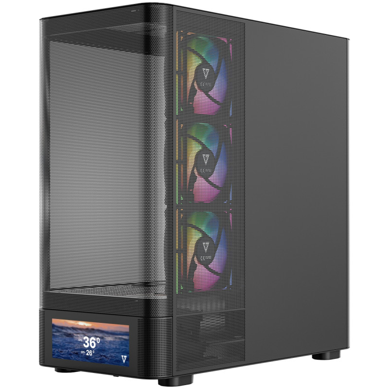 Корпус Modecom VOLCANO AQ500 ARGB MIDI BLACK (MC-A-AQ500-4FA-B)