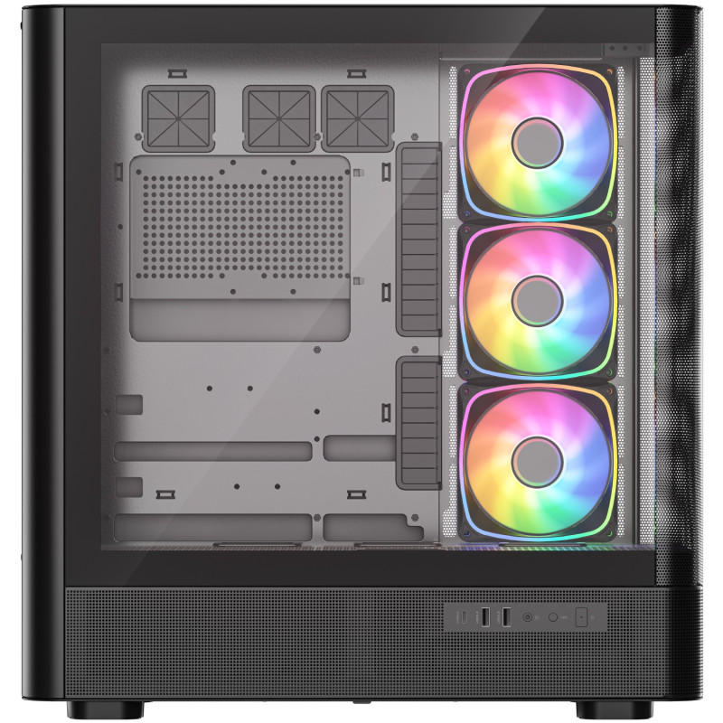 Корпус Modecom VOLCANO AQ500 ARGB MIDI BLACK (MC-A-AQ500-4FA-B)