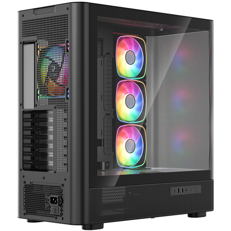 Корпус Modecom VOLCANO AQ500 ARGB MIDI BLACK (MC-A-AQ500-4FA-B)