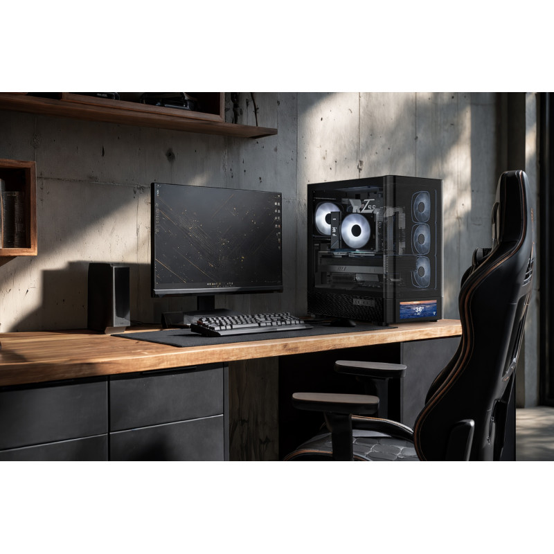 Корпус Modecom VOLCANO AQ500 ARGB MIDI BLACK (MC-A-AQ500-4FA-B)