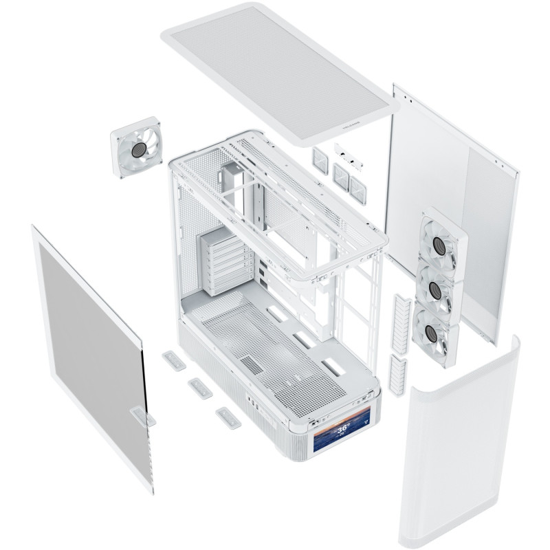 Корпус Modecom VOLCANO AQ500 ARGB MIDI WHITE (MC-A-AQ500-4FA-W)