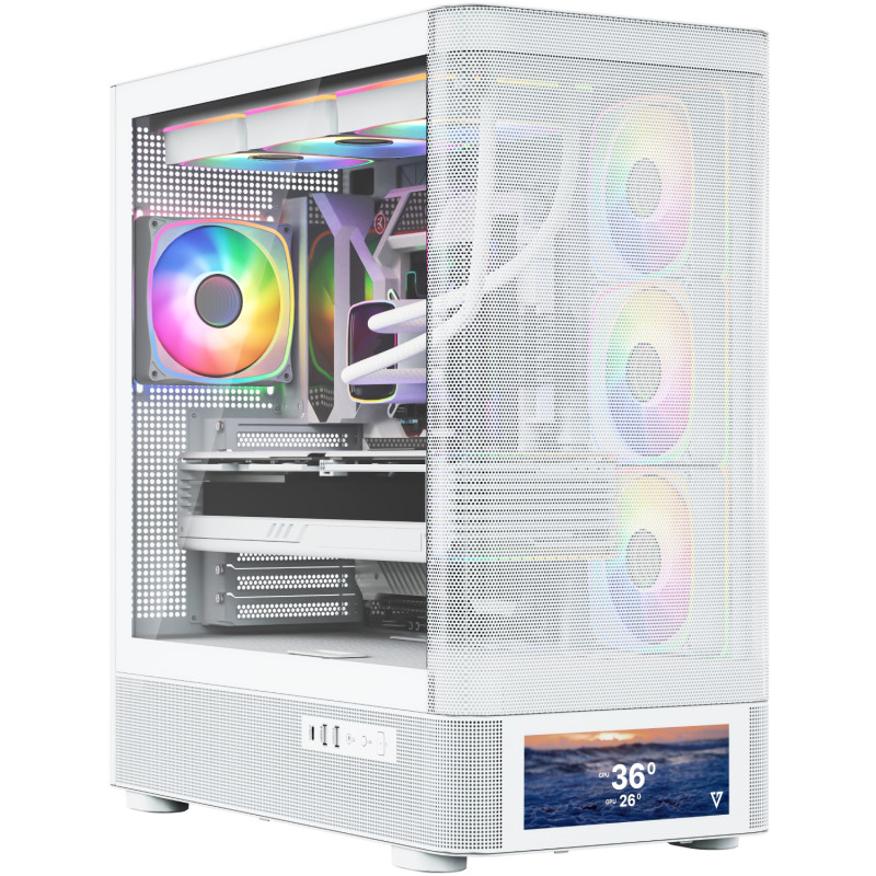 Корпус Modecom VOLCANO AQ500 ARGB MIDI WHITE (MC-A-AQ500-4FA-W)