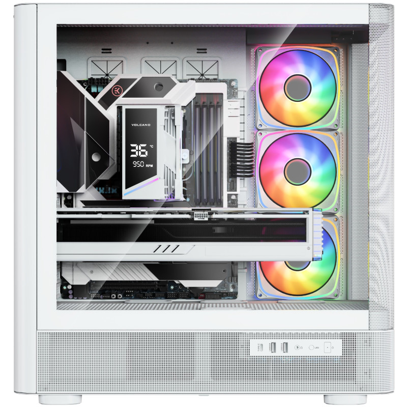 Корпус Modecom VOLCANO AQ500 ARGB MIDI WHITE (MC-A-AQ500-4FA-W)
