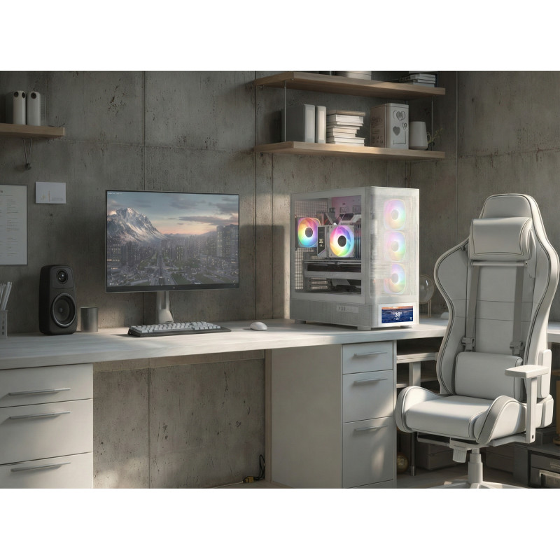Корпус Modecom VOLCANO AQ500 ARGB MIDI WHITE (MC-A-AQ500-4FA-W)