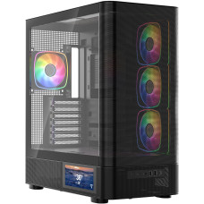 Корпус Modecom VOLCANO AQ400 ARGB MIDI BLACK (MC-A-AQ400-4FA-B)