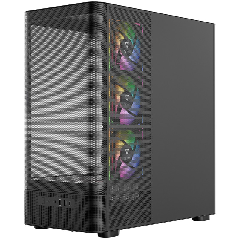 Корпус Modecom VOLCANO AQ400 ARGB MIDI BLACK (MC-A-AQ400-4FA-B)