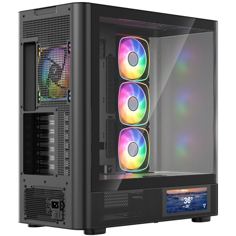 Корпус Modecom VOLCANO AQ400 ARGB MIDI BLACK (MC-A-AQ400-4FA-B)
