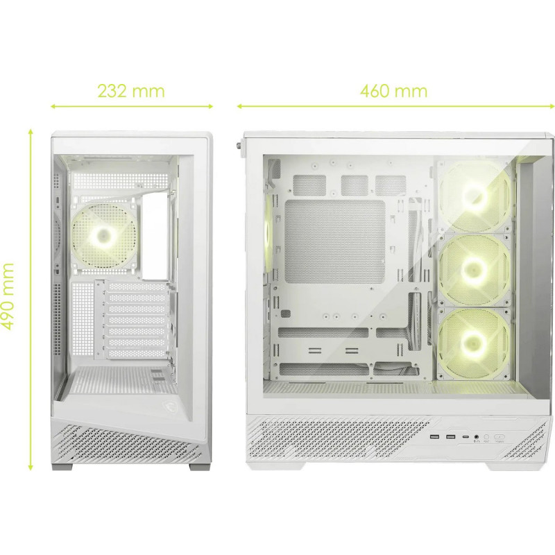 Корпус MSI  MAG PANO 130R PZ WHITE