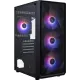 Корпус 1stPlayer FD3-M-BK-4F7 Black без БП