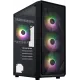 Корпус 1stPlayer FD3-M-BK-4F7 Black без БП