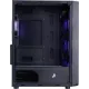 Корпус 1stPlayer FD3-M-BK-4F7 Black без БП