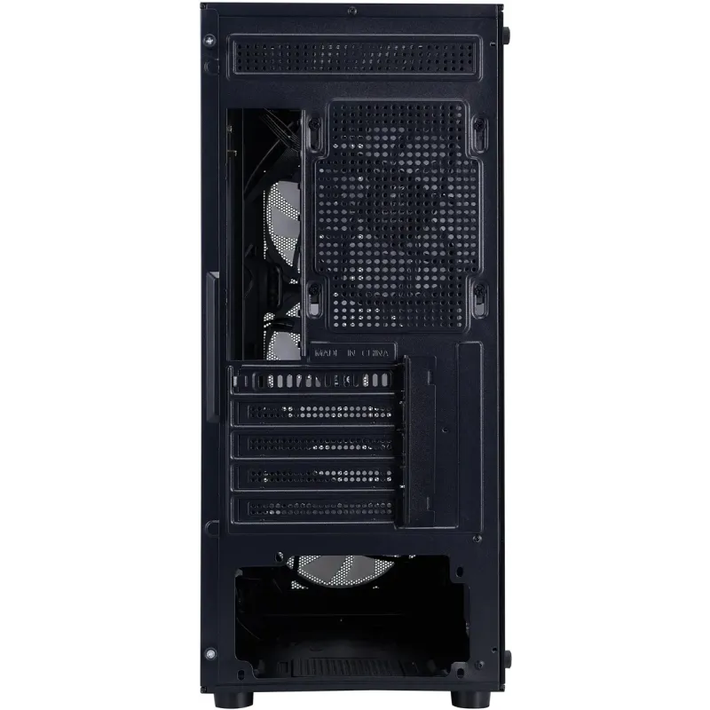 Корпус 1stPlayer FD3-M-BK-4F7 Black без БП