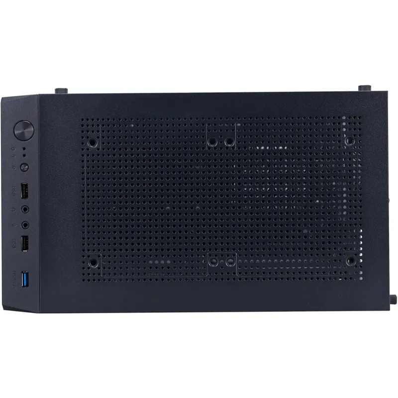 Корпус 1stPlayer FD3-M-BK-4F7 Black без БП