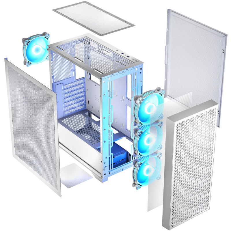 Корпус Logic concept DART PRO ARGB MIDI MESH WHITE (AT-DART-PRO-ARGB-20)