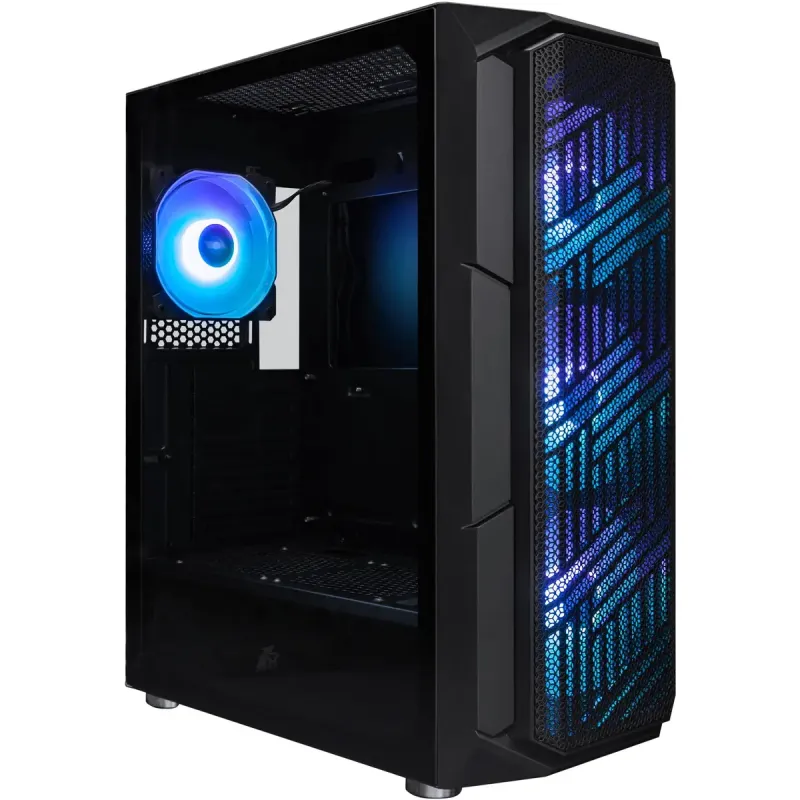 Корпус 1stPlayer XF-BK-4F7 Black без БП