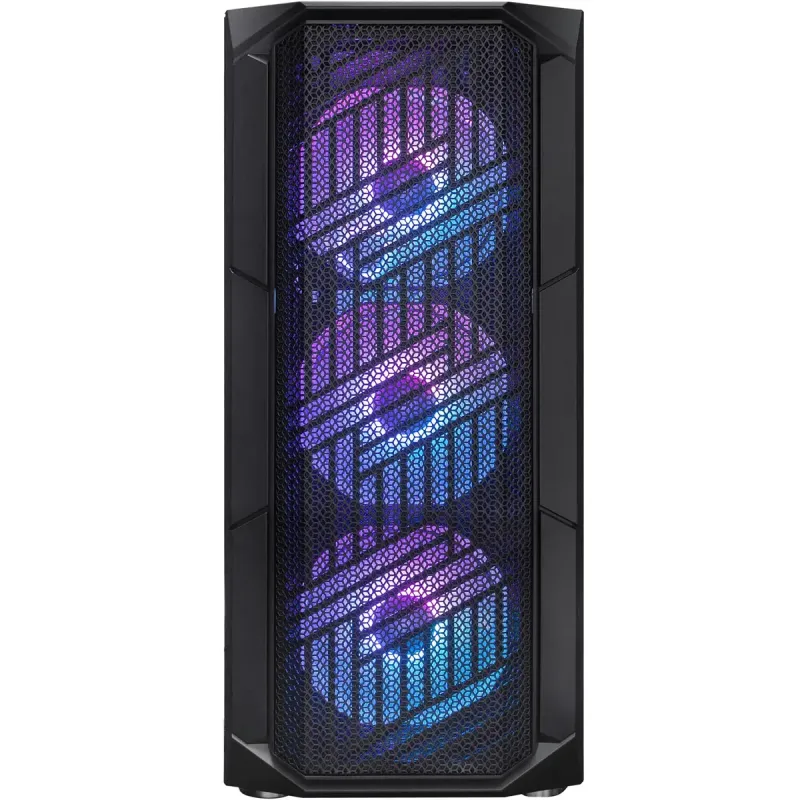 Корпус 1stPlayer XF-BK-4F7 Black без БП