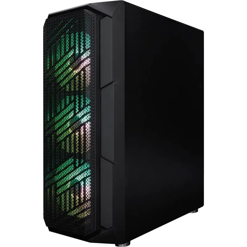 Корпус 1stPlayer XF-BK-4F7 Black без БП