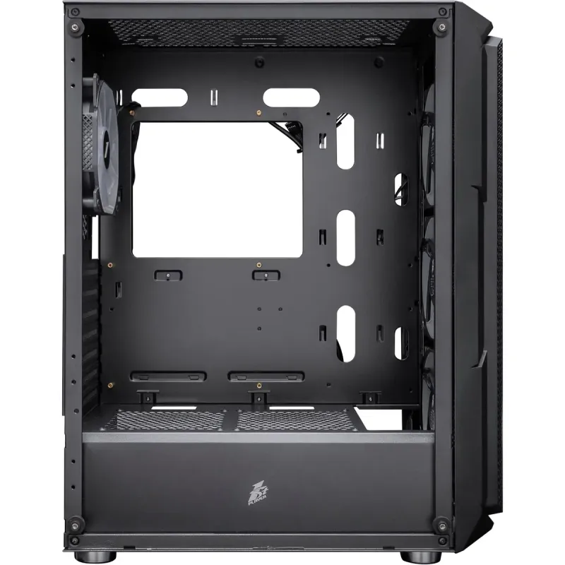 Корпус 1stPlayer XF-BK-4F7 Black без БП