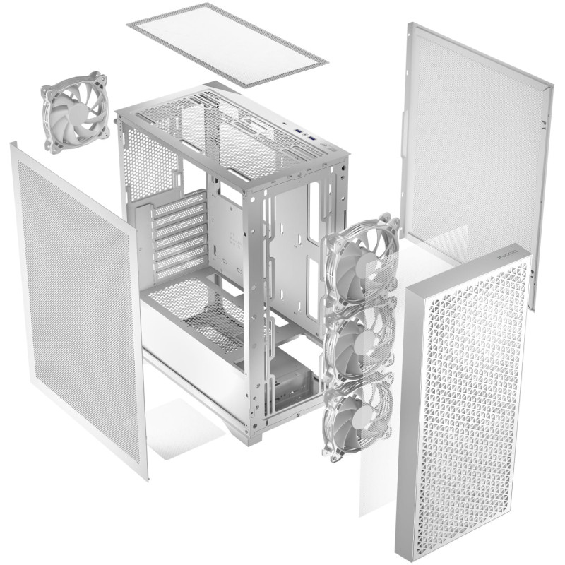 Корпус Logic concept DART PRO MIDI MESH WHITE (AT-DART-PRO-0000-20)