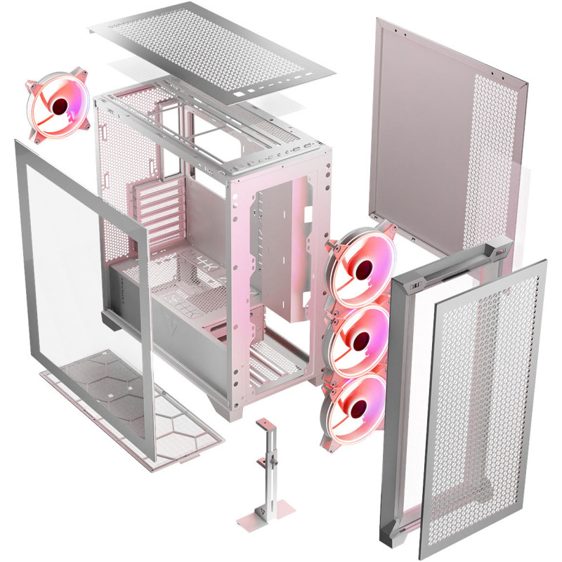 Корпус Modecom Volcano Space Apex ARGB Midi White (AT-SPACE-PG-20-000000-000)