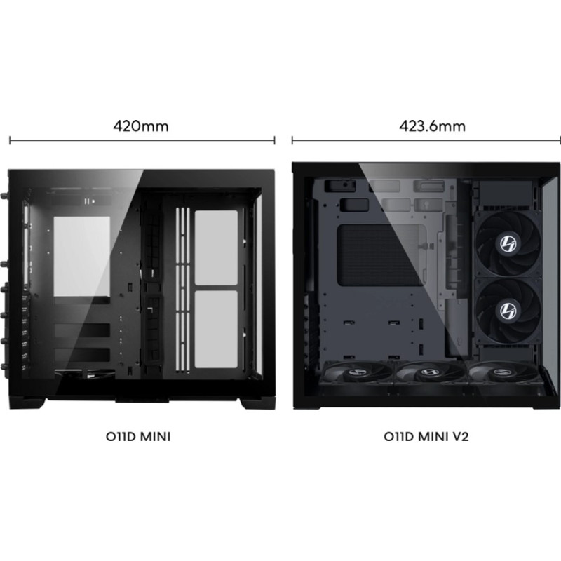Корпус Lian Li O11 Dynamic Mini V2 Flow Black (G99.O11DMIV2FX.00)