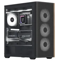 Корпус AeroCool D501A-G-BK-v2 (ACCM-DS01043.11) Black без БП