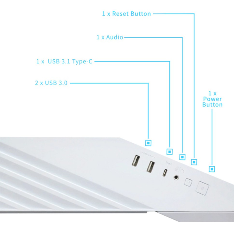Корпус Lian Li Vector V100 White (G99.V100W.01)