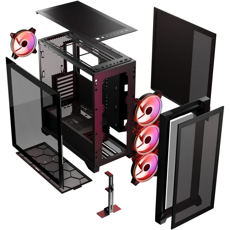 Корпус Modecom VOLCANO EXPANSE S ARGB BLACK (AT-EXPANSE-SG-10-000000)