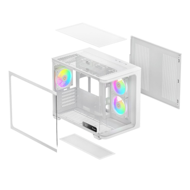 Корпус Ocypus Iota C50 Curve WH ARGB White with window (IOTA-C50-WHD300CD-GL)