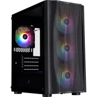 Корпус 1stPlayer  X3-M-4F1-BK
