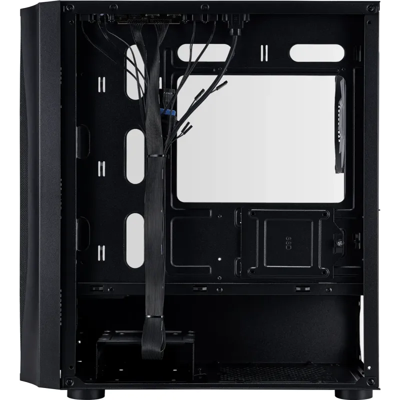 Корпус 1stPlayer  X3-M-4F1-BK