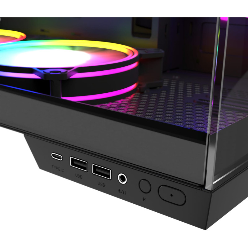 Корпус Modecom VOLCANO PANORAMA APEX ARGB 7F MIDI GREY (AT-PANORAMA-7F-ARGB-10-00)