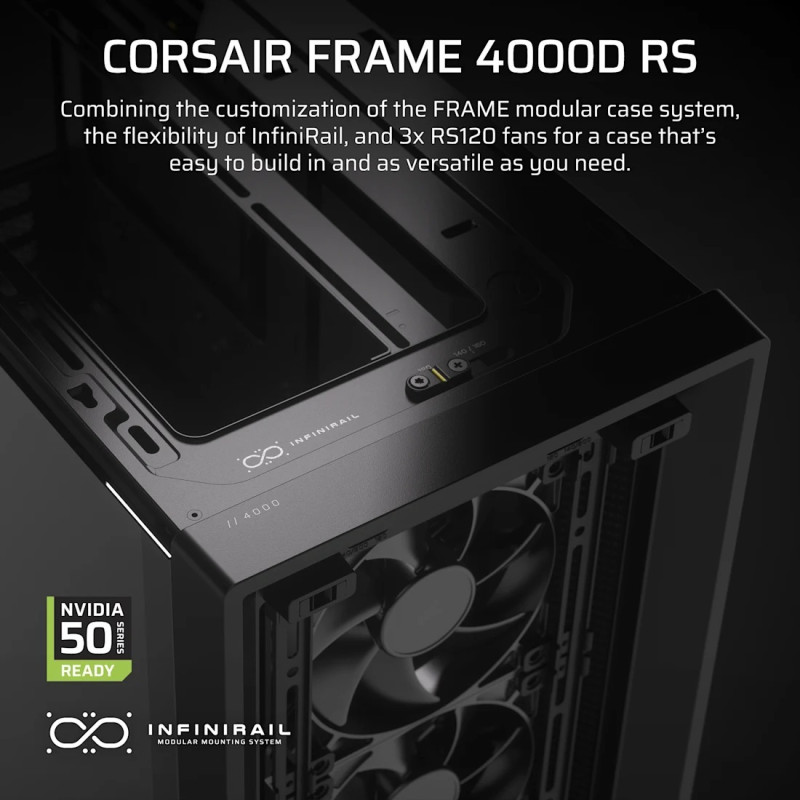 Корпус Corsair 4000D RS Frame Black (CC-9011312-WW)