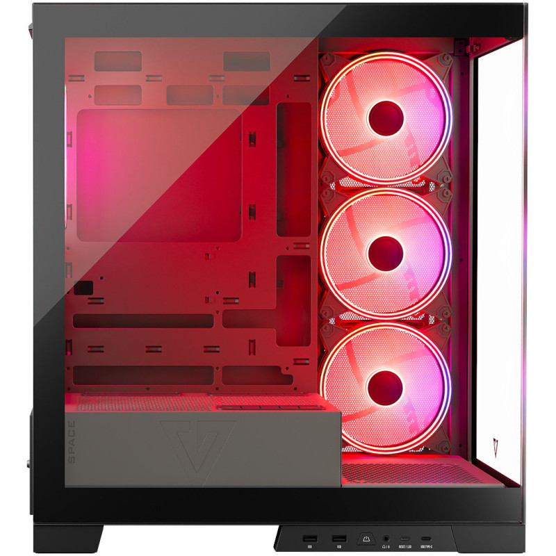 Корпус Modecom Volcano Space Apex ARGB Midi Black (AT-SPACE-PG-10-000000-000)